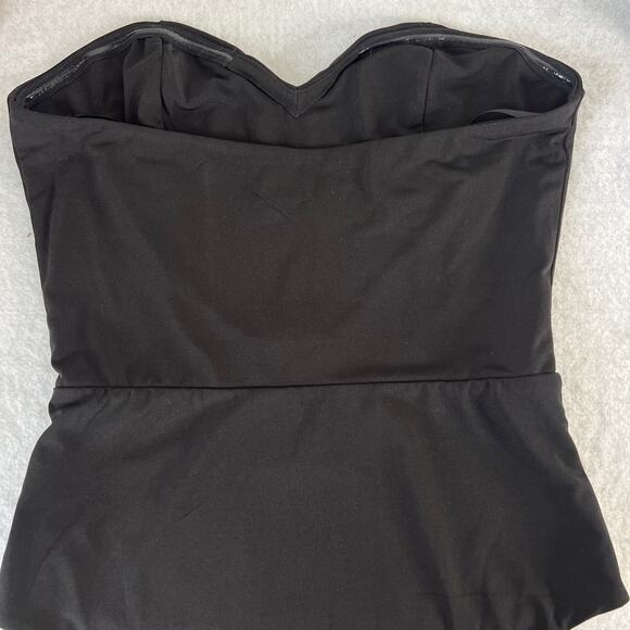 NBD Revolve Patricia Bodysuit Womens Small Black Sweetheart Halter Top Neutral - Picture 11 of 13
